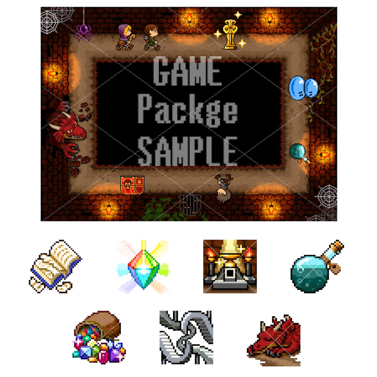 もとゲーム会社デザイナーがゲーム絵素材作成します 自作ボドゲやデジタルゲームの絵素材にどうぞ！ イメージ9