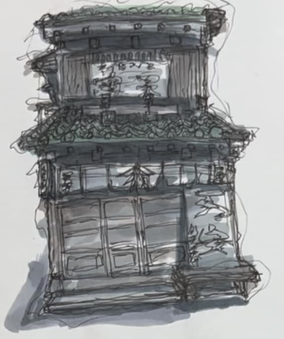 写真から味のあるイラストを描きます 思い出の場所や建物、自分の家など建物を中心に描きます。 イメージ4