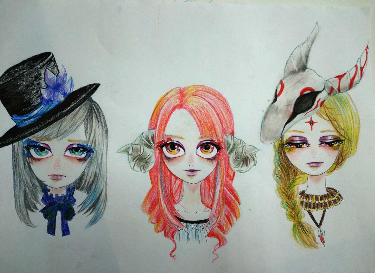 ドールアイコン描きます 実際のドールの化粧と同じ方法でお描きします イメージ4