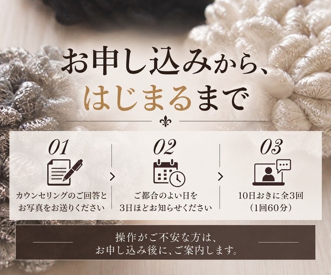 毎朝、服のコーディネートに迷う方｜レッスンします スタイリスト 40年のレッスン ビデオチャット｜60分×3回 イメージ6