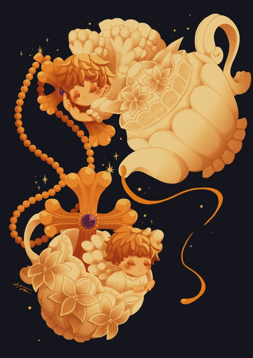 食べ物や小物などをオシャレに描きます 魔法がかかったような素敵なイラストに仕上げます！ イメージ3