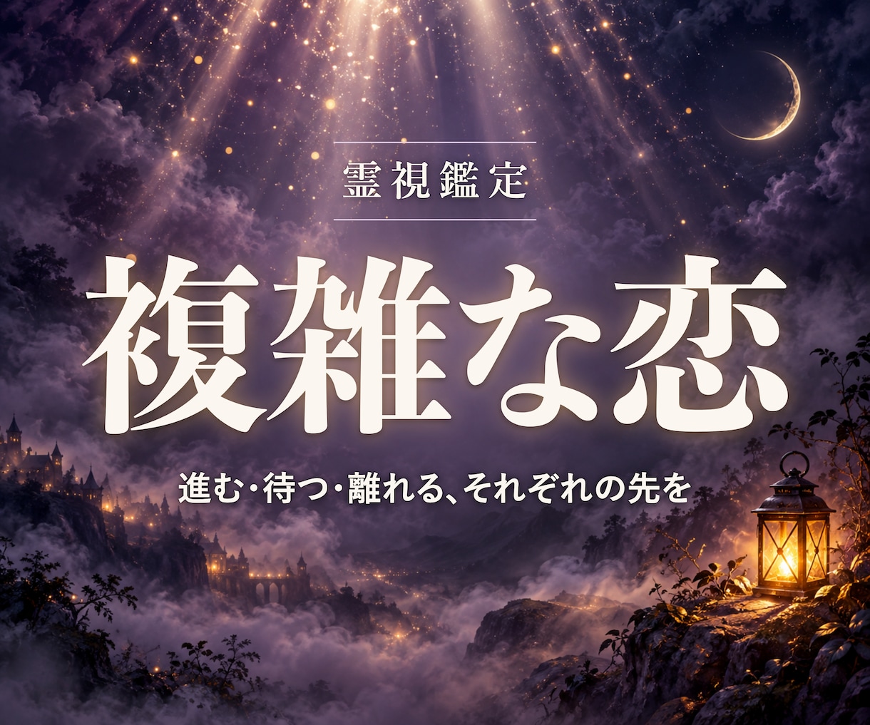 言えない恋、進む・待つ・離れるの先を霊視します 彼の気持ちより、あなたが自分を保つための鑑定です イメージ1