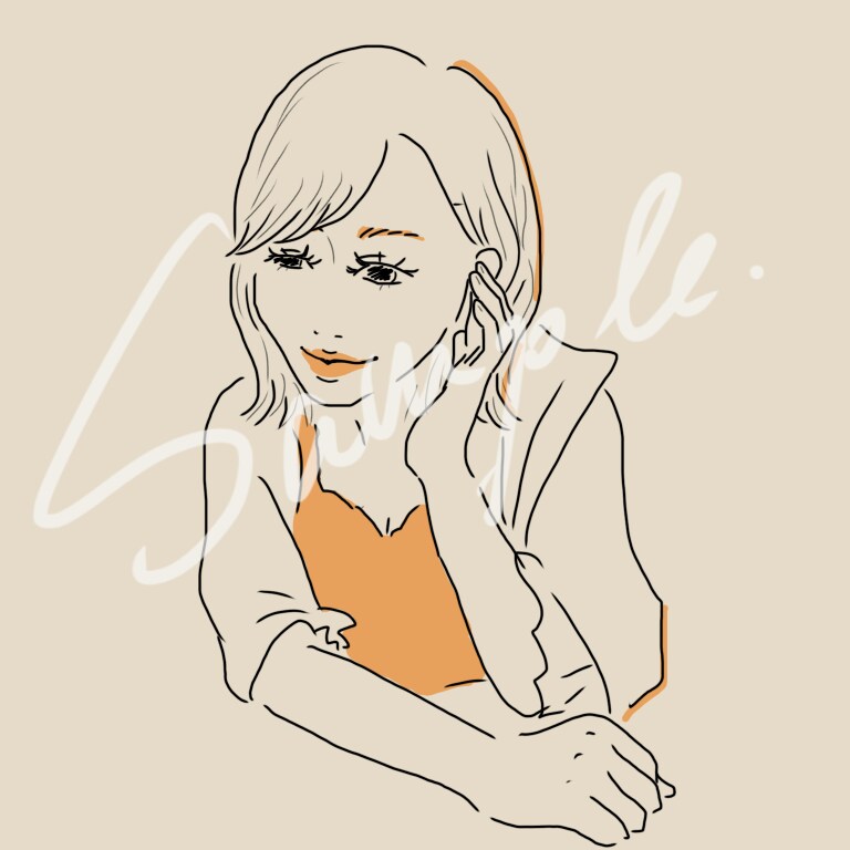 おしゃれなアイコン描きます SNS用／あなたの似顔絵風イラスト描きます イメージ3
