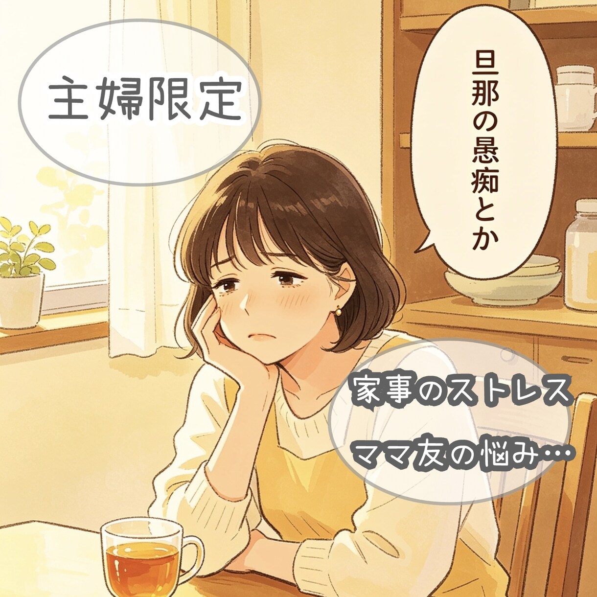 選べるコ−ス✦主婦さんの愚痴全力で聞きます 「私だって疲れてる！」私に全部吐き出してください。 イメージ1