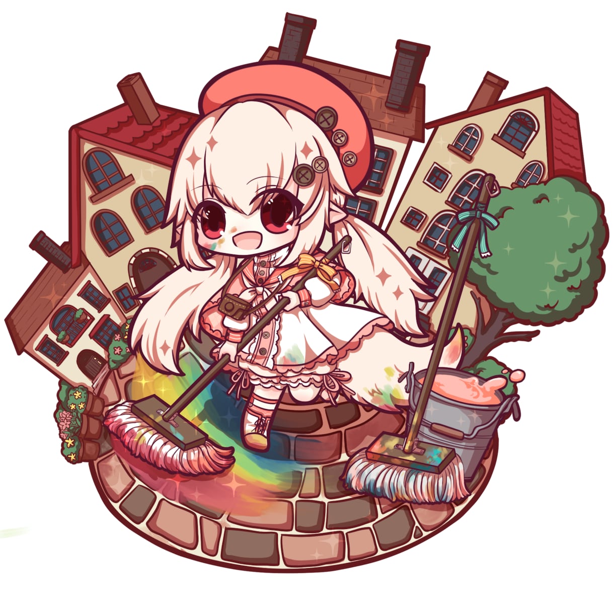 SD デフォルメイラスト制作します ◇SNS用アイコン、立ち絵、グッズ用イラストで制作いたします イメージ4