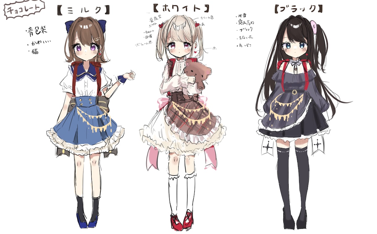 立ち絵も！Live2D用のイラスト描きます 実績多数！vtuberになりたいあなたを応援します！ イメージ9