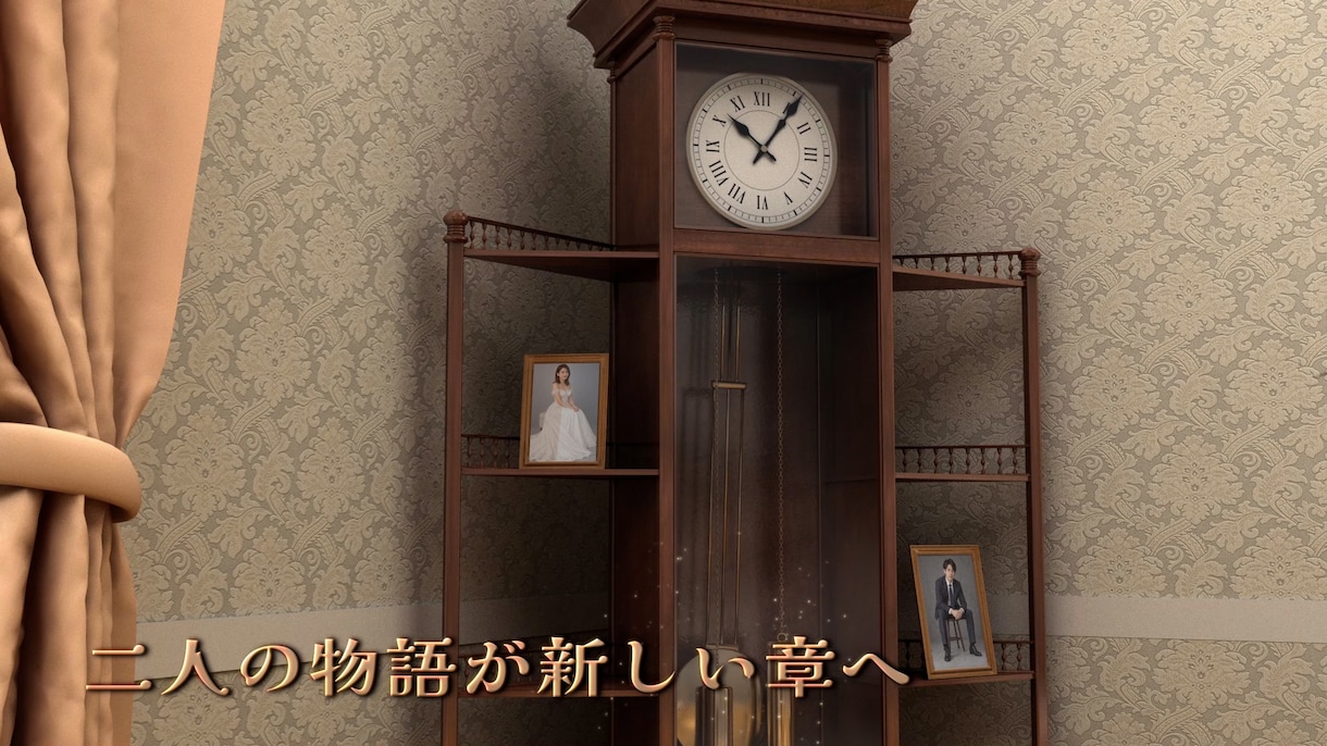 お城と薔薇の結婚式オープニング制作します 蝶に導かれ、ふたりの物語が動き出す。 イメージ4