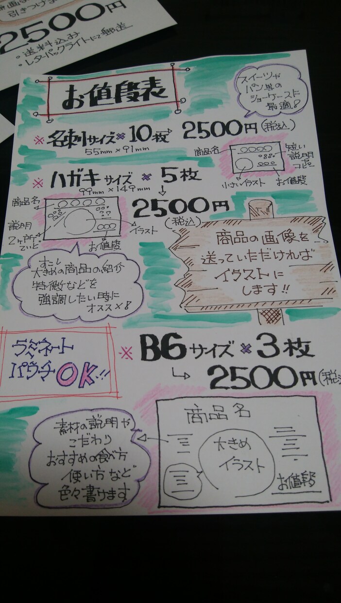 売るための店頭用POP書きます 原画のインパクトが、顧客の目線をとらえます。現物納品。 イメージ3