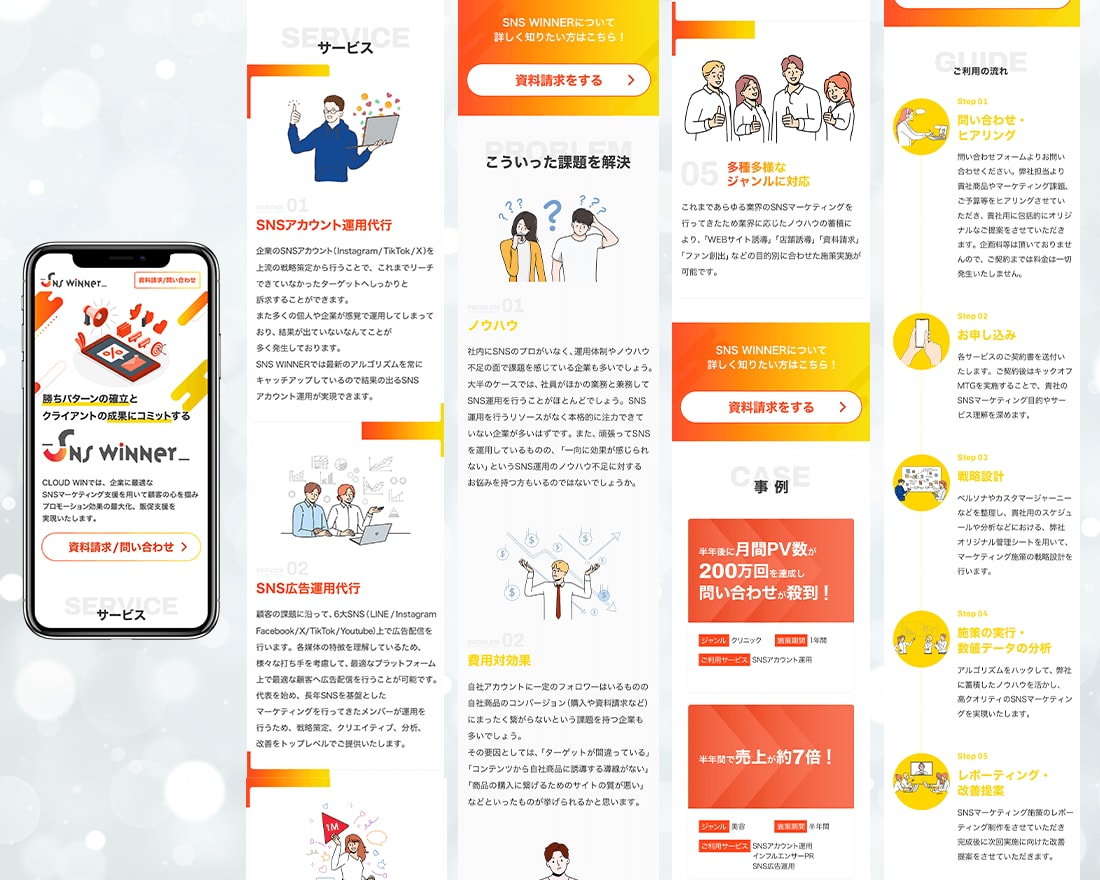 ライターとLPデザイナーが組んでLPを作成します ライティングからコーディングまで！まるっとお任せください！ イメージ4
