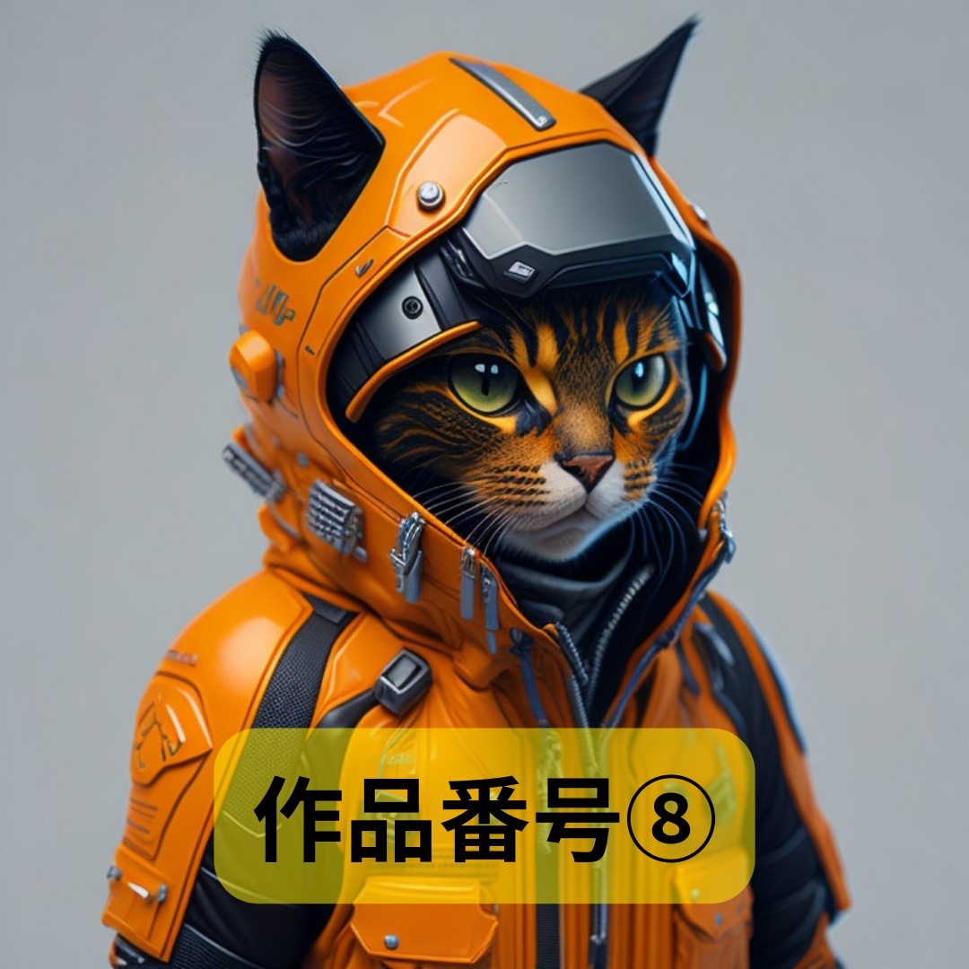 擬人化した猫アイコン販売します 宇宙飛行士や消防士などユニークな猫アイコンを販売 イメージ7