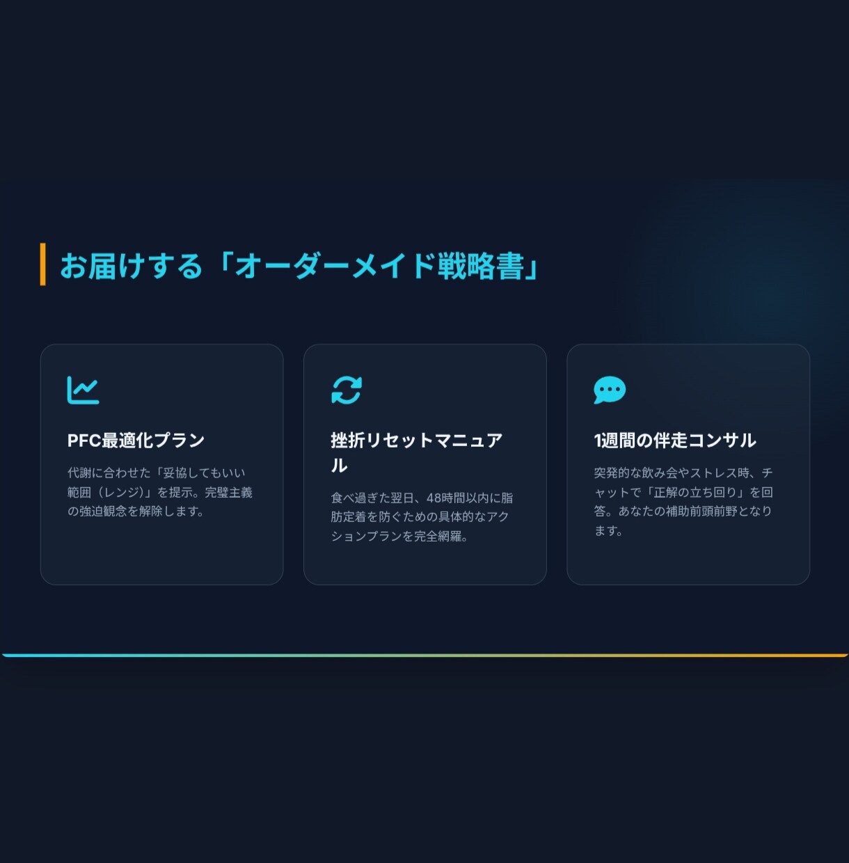 AI×脳理学でリバウンドを卒業させます 意志力ゼロでも続く、あなた専用の戦略地図を１週間で作成。 イメージ4