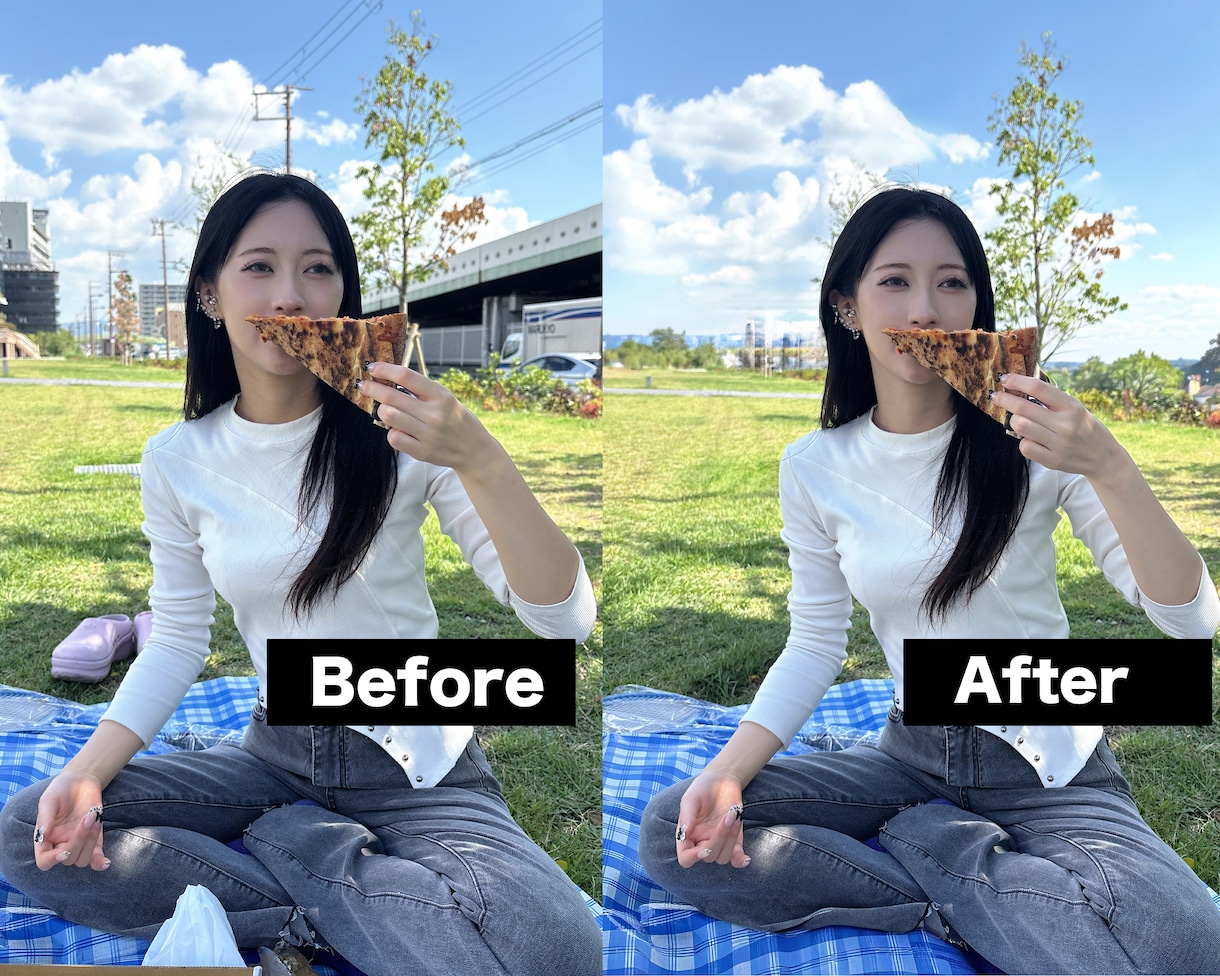 韓国式で自然にきれいに写真補正いたします 韓国フォトスタジオのスタッフが肌・輪郭・色味まで美しく調整 イメージ2