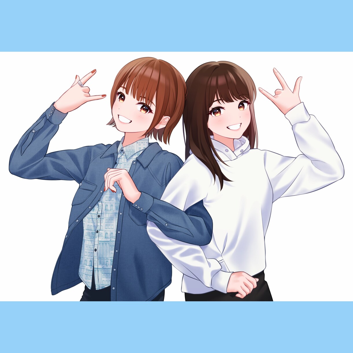 華やかで目の引く似顔絵を制作いたします 特別な日にも、日常にも、光る一枚を。 イメージ1