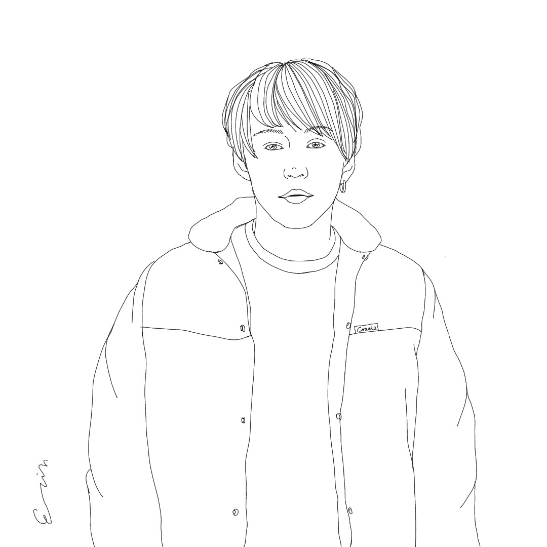 おしゃれな似顔絵イラスト描きます シンプルに線画でおしゃれな似顔絵イラスト描きます イメージ7