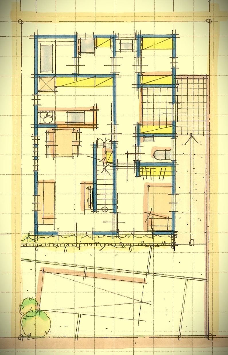 一級建築士が「今の間取り図」をアップデート致します ▶︎住宅設計30年のキャリアを活かした「間取り図」提案です。 イメージ3