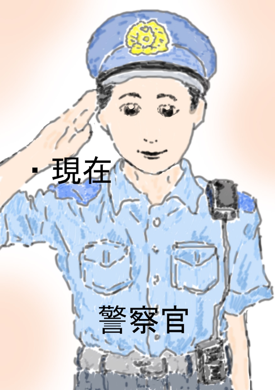 お子さんのなりたい職業の格好で似顔絵を描きます。裏には、活躍している未来の姿を想像して描きま イメージ2