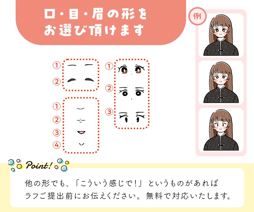 商用OK◎ふんわり･ゆるかわアイコンお描きします 似顔絵・SNS・ブログに！優しい雰囲気伝えます♡ イメージ3