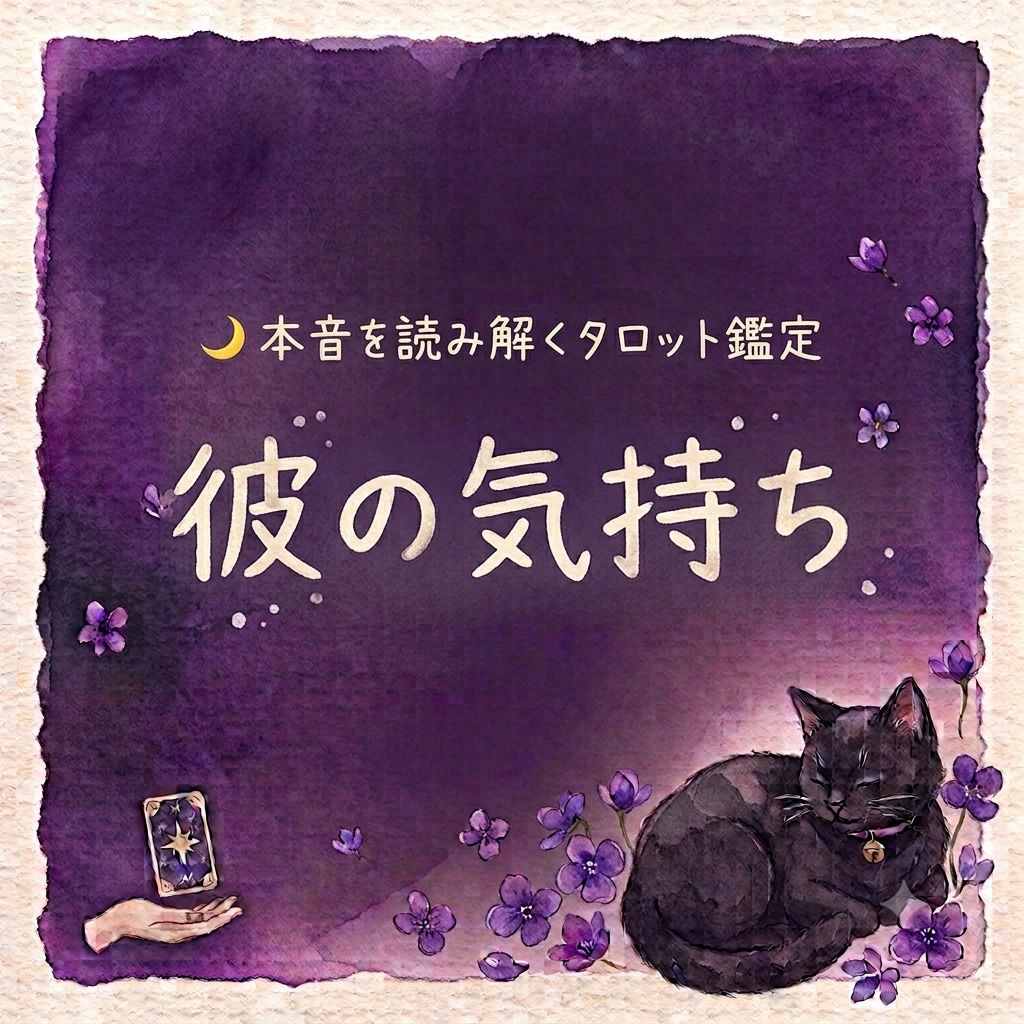 即日鑑定｜彼の気持ちをタロットで読み解きます 本音・現状・今後の流れを丁寧に鑑定します。 イメージ1