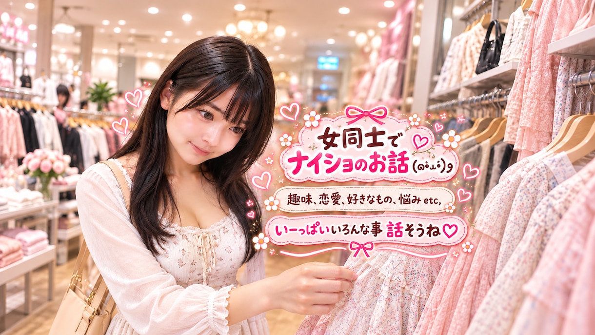 お話し相手♡女性限定：１日チャットで癒します 愚痴も悩みも何気ないお話も大歓迎♡ イメージ1