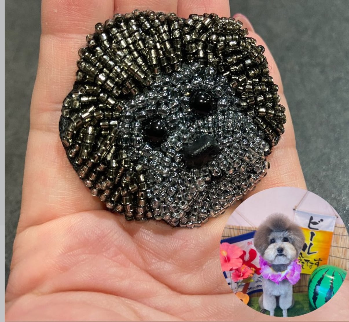 オーダーメイド　ビーズ刺繍ブローチ作成します 世界に一つの作品一つ一つ真心込めて作らせていただいてます。 イメージ5