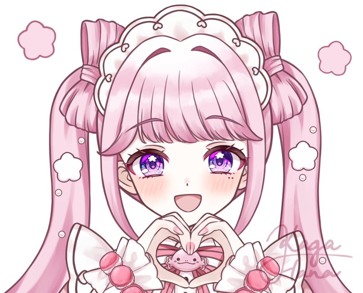 イラスト制作します 可愛い、柔らかい、きらきら、透明感、が得意です！ イメージ1