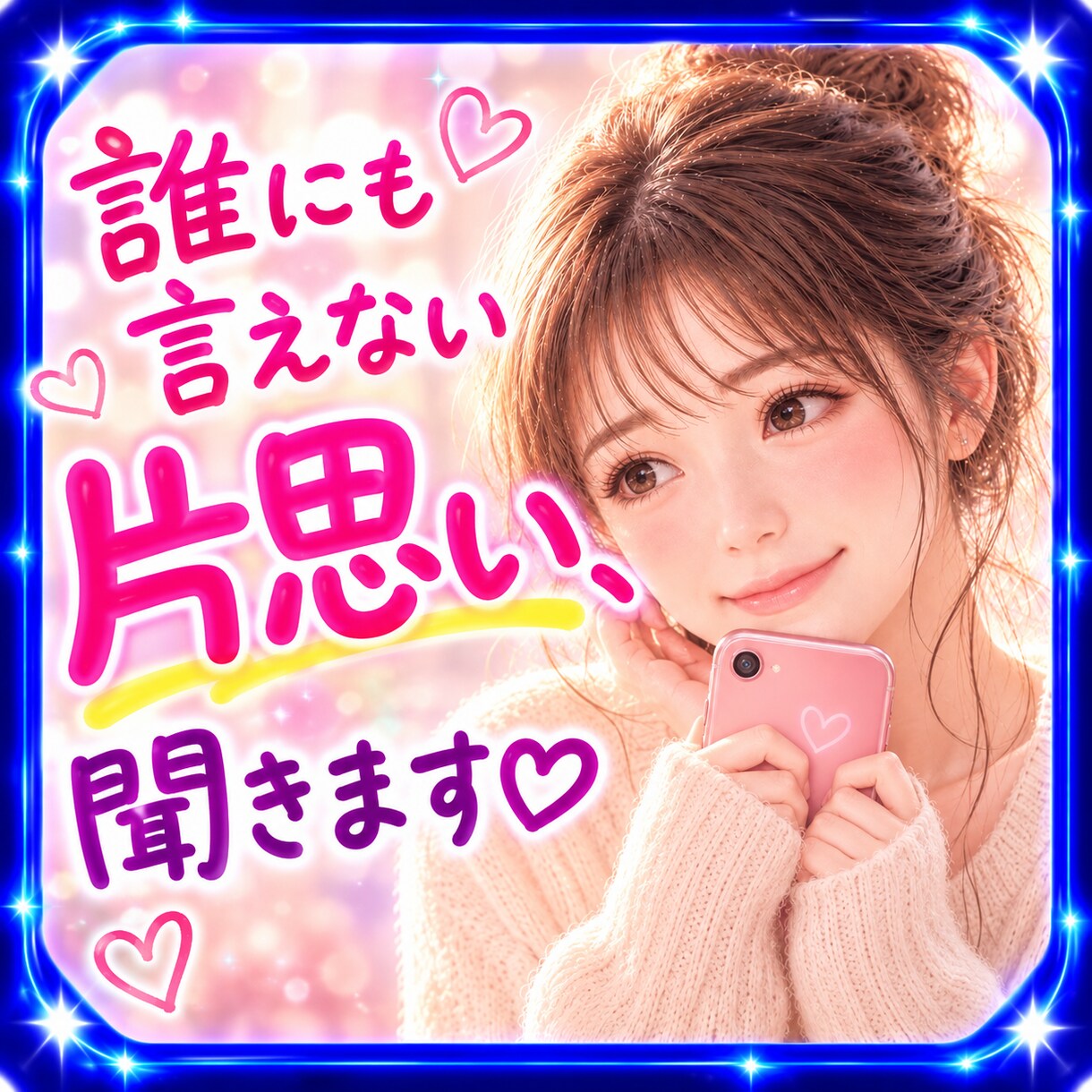 脈なしなの❓片思いで揺れるあなたの心に寄り添います 返信ひとつで天国と地獄❤彼のひと言に振り回される恋心 イメージ1
