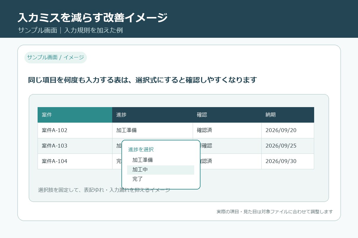 既存Excelの見積・案件管理表を改善します 見積台帳・BOMをマクロなしで修正・整理 イメージ3