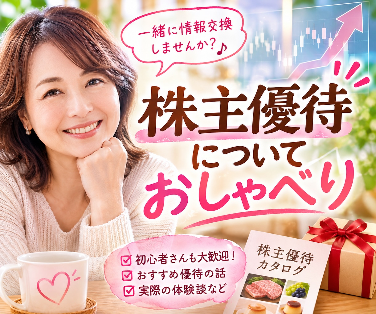 元銀行員です。株主優待についておしゃべりします 桐谷さん憧れますね！楽しく株主優待について語りましょう イメージ1