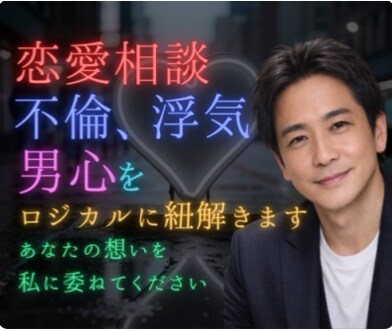 大人の恋愛㊙️不倫・浮気 ✨やさしくお聞きします 男心をロジカルにを答えます☘️抑えられない気持ち・不安・悩み イメージ2