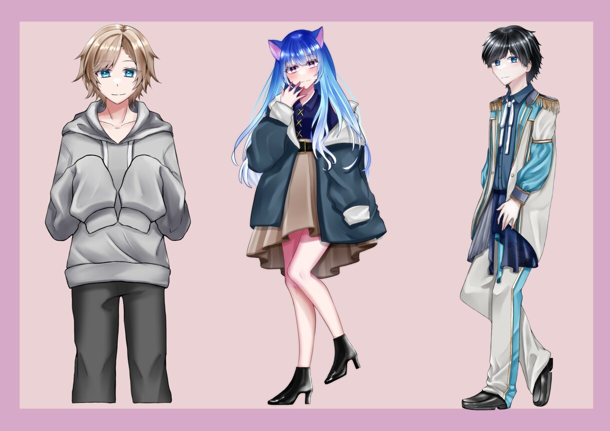VTuberや配信・ゲーム・資料の立ち絵を描きます 貴方だけのキャラを一緒に作りましょう！ イメージ5