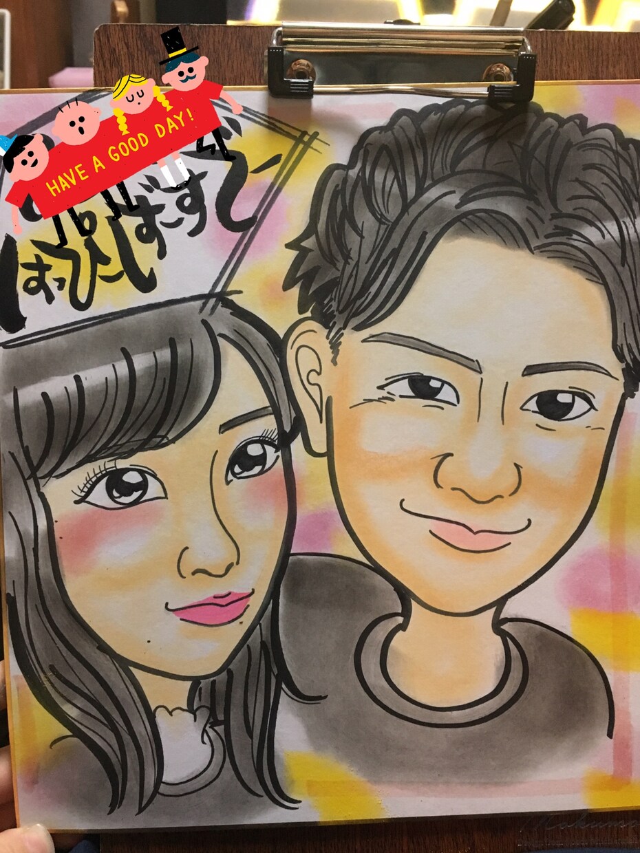 お写真から似顔絵描きます 大切な人にプレゼントしたいあなたへ イメージ5