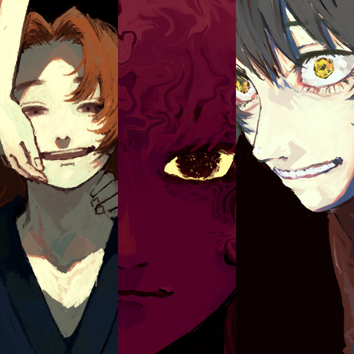 MV、歌ってみた動画などのイラストを制作いたします 暗くて不穏な雰囲気の厚塗りイラストをお求めの方へ イメージ1