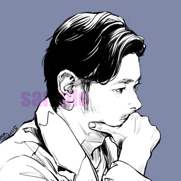 リアル寄りのアイコンお描きします シンプルだけど格好良くて目を魅くアイコンをお求めの方！ イメージ3
