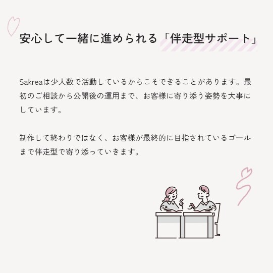 テンプレ不使用！解析付Webサイトを構築します 「作って終わり」にしないことを大切にしています イメージ5
