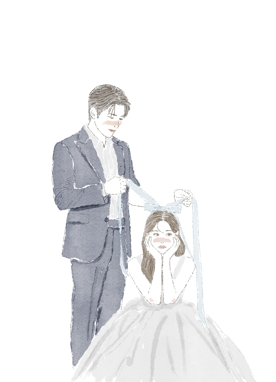結婚祝いに人気 | 水彩画似顔絵描きます 【イラストオーダー】水彩画風イラスト♡結婚祝いに人気 イメージ3