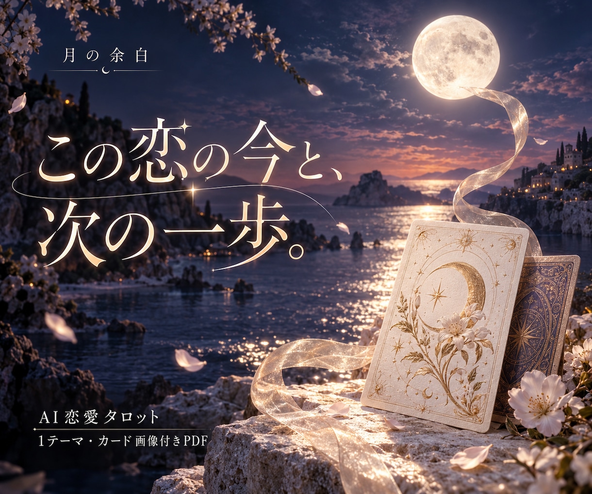 AIタロットで曖昧な恋の行方を読み解きます 期待していいのか、手放すべきか。揺れる恋に向き合う イメージ1