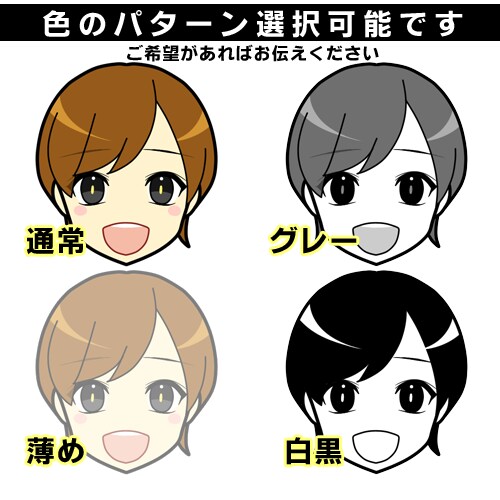 最短1日！似顔絵アイコン描きます 現役ゲームグラフィッカーです。アイコン等にどうぞ イメージ4