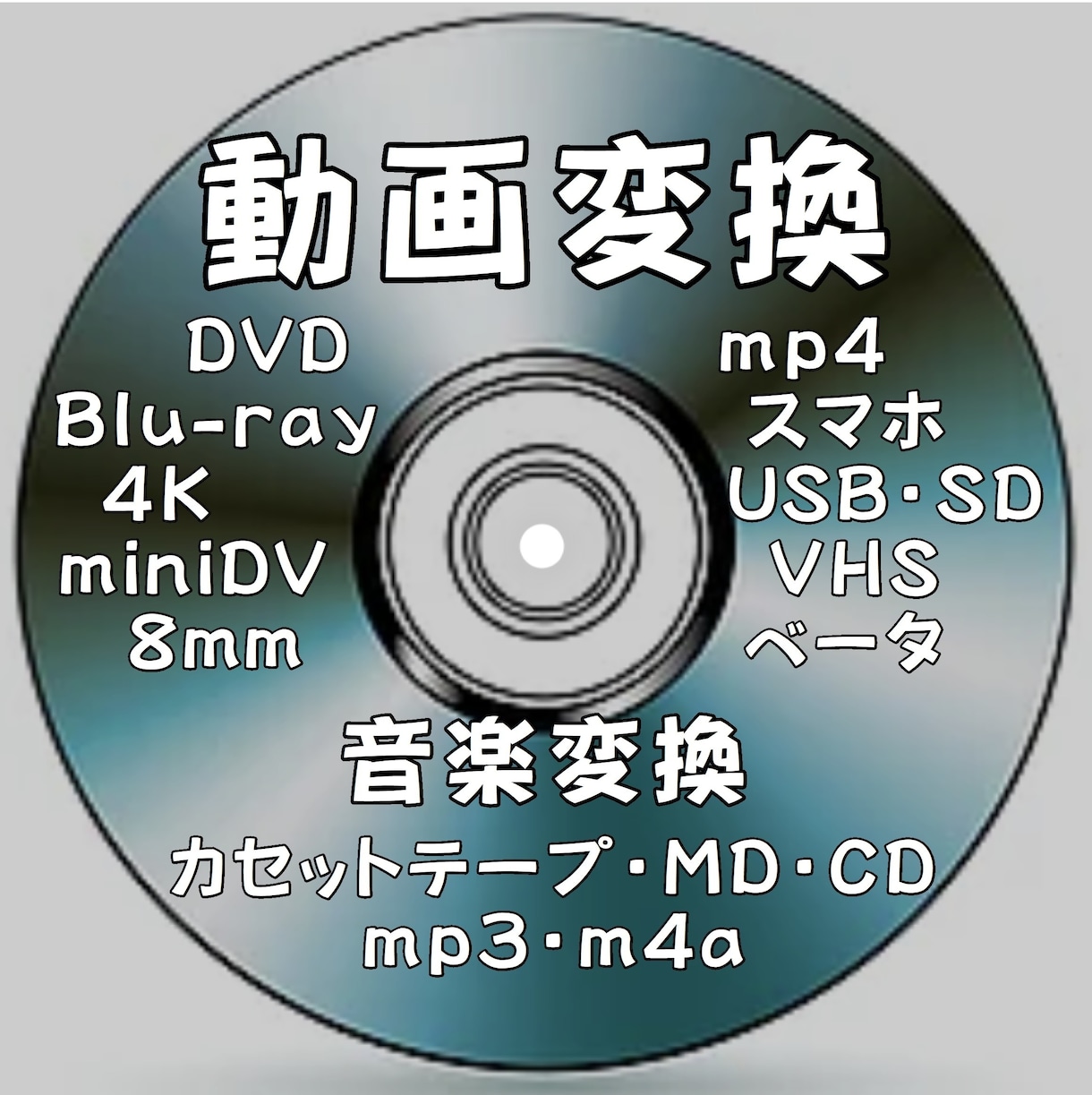見れないDVD、Blu-rayを見れる形式にします 汎用性の高いDVDビデオに変換　返送料込み イメージ1