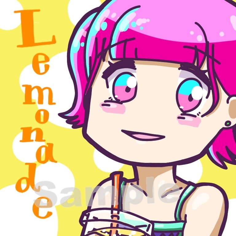 明るくてポップなアイコンを低コストでお描きします ☆最短1日！！迅速に制作致します！☆ イメージ1