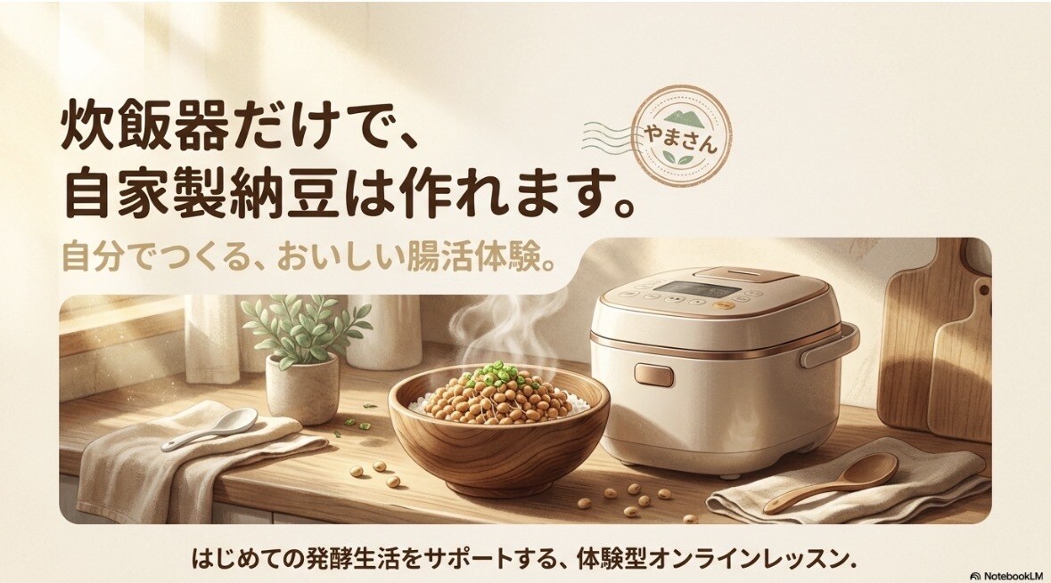 炊飯器だけで自家製納豆を作る方法教えます 自分で納豆を作る体験できます！ イメージ3