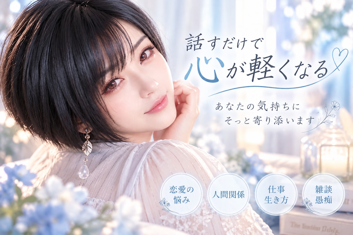 ほっと一息、あなたのお話聞きます 「ちょっと聞いて」が大歓迎。何でも話してね。 イメージ1