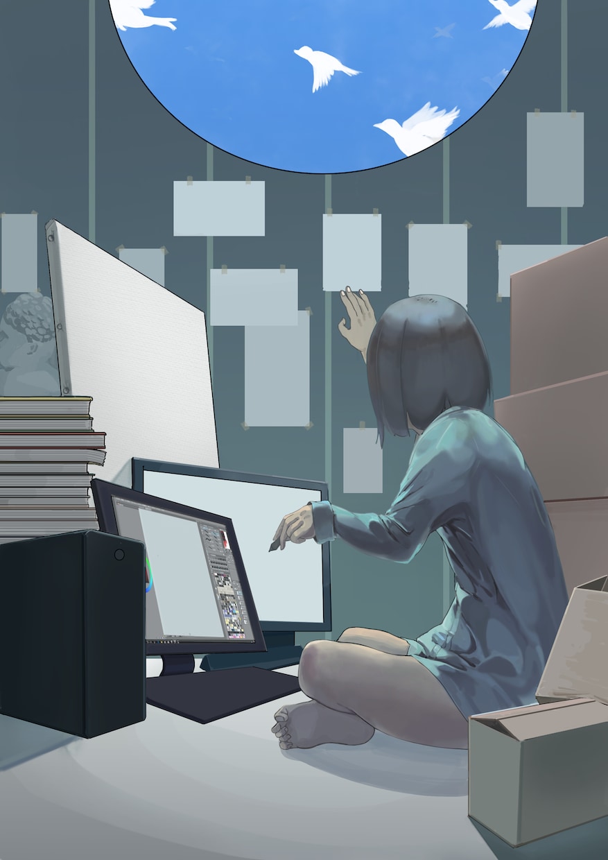 他にないアーティスティックなイラストを提供します 表紙、歌ってみた動画、MVに、、 イメージ9
