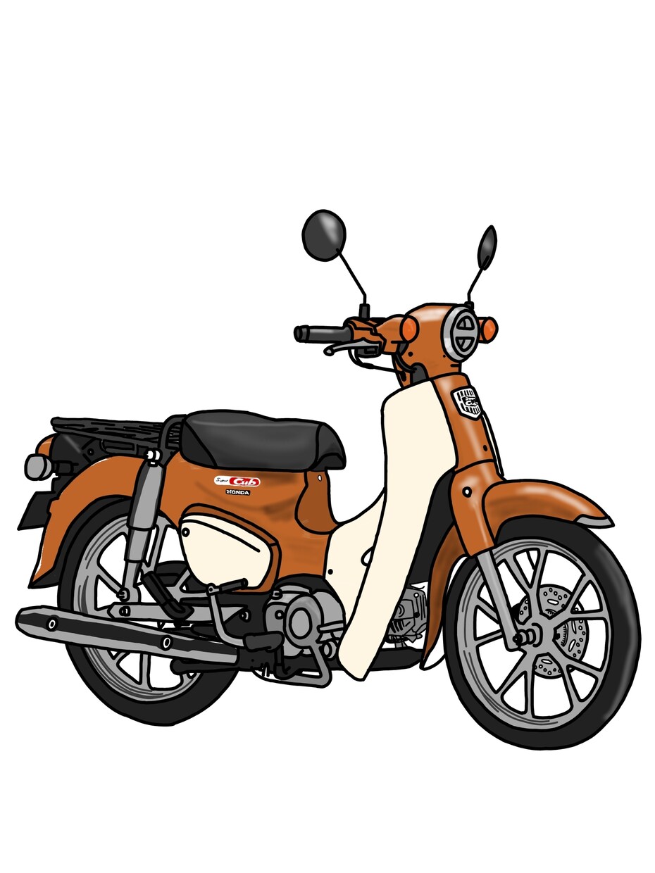 バイクのイラスト描きます 愛車をイラストに！人物、動物、キャラクターを乗せれます！ イメージ3