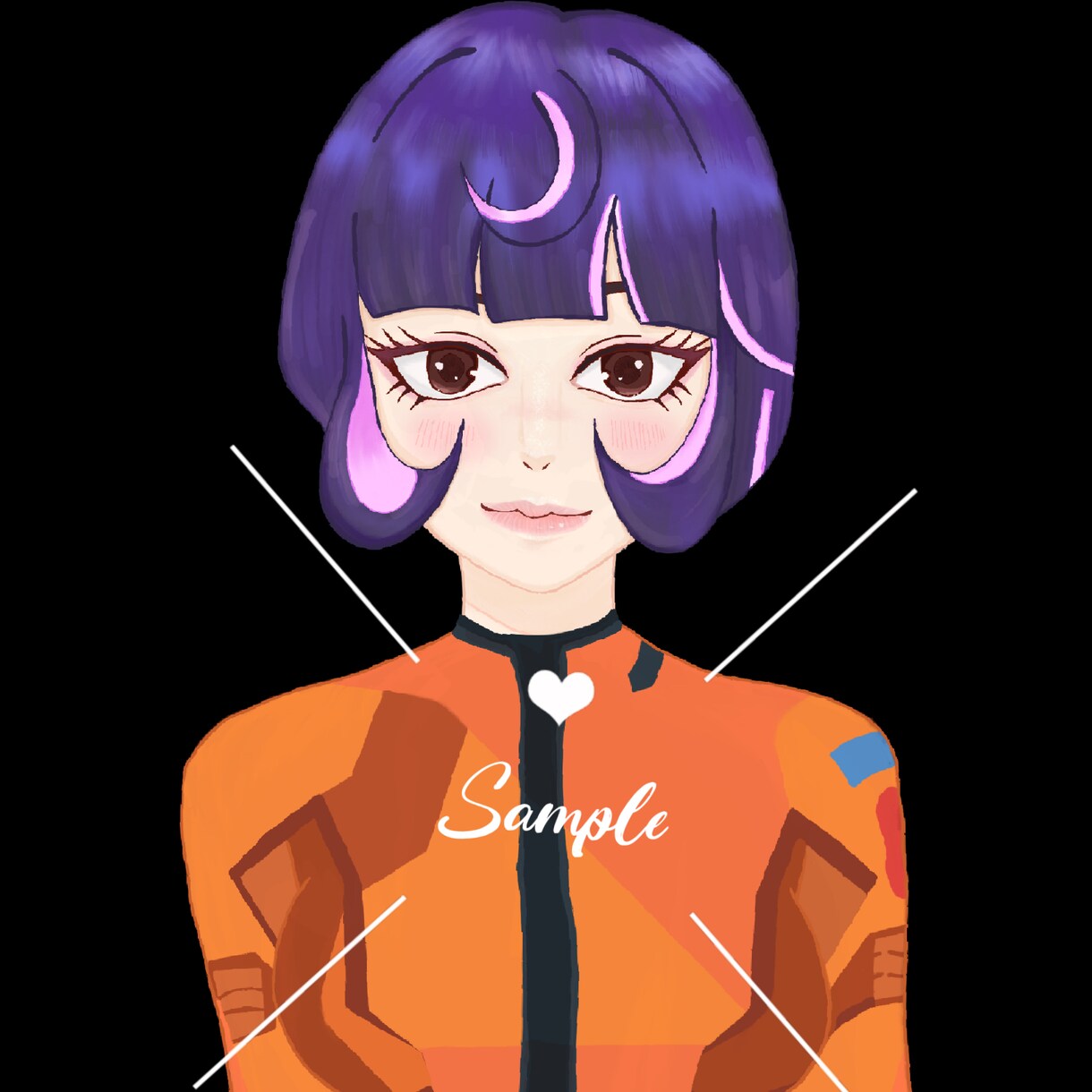 簡単なアイコン・夢絵イラストを制作します かわいい／かっこいい 雰囲気のシンプルなイラストです イメージ1
