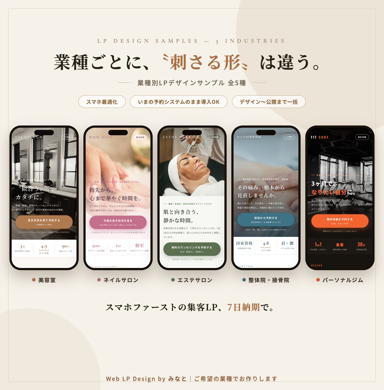 スマホで映える店舗ホームページ作ります 先着3名モニター価格25,000円｜スマホ特化の集客HP イメージ7