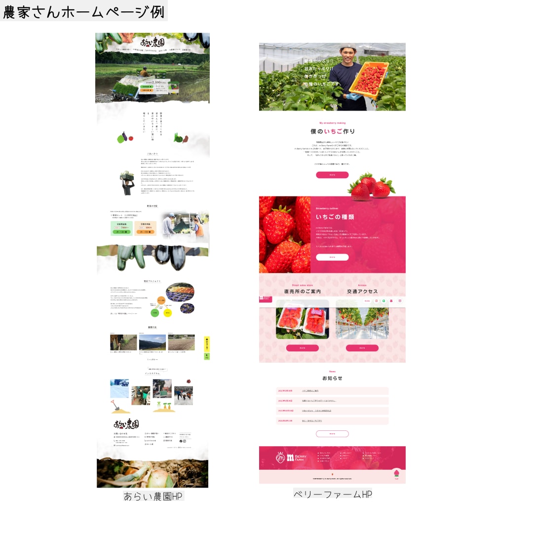 農家様を応援‼　格安で本格的なHP制作します 【農家様限定】 お米・野菜・果物、何でもOKです!! イメージ2