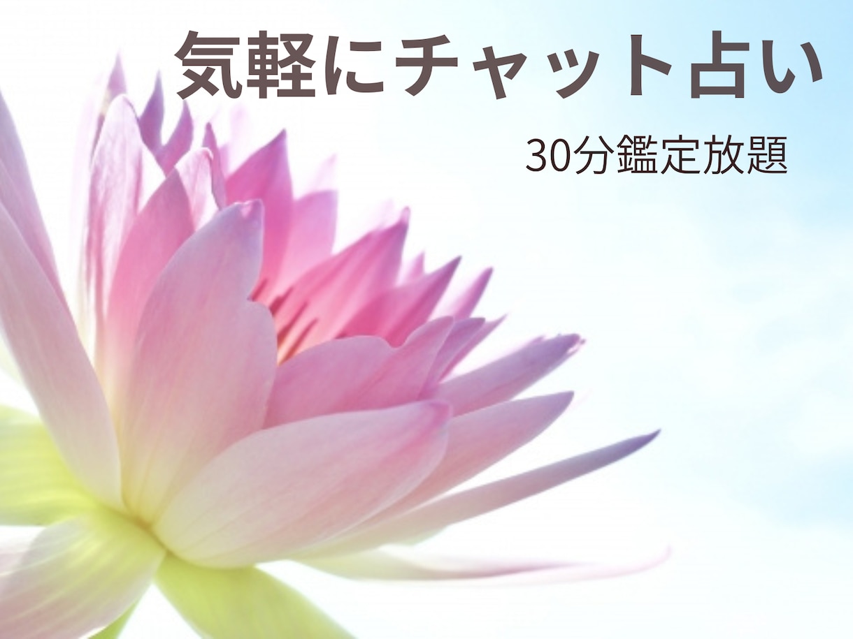 チャット占い☆タロット霊感鑑定ヒーリングいたします 今気になっていることを気軽に解決しませんか♪ イメージ1