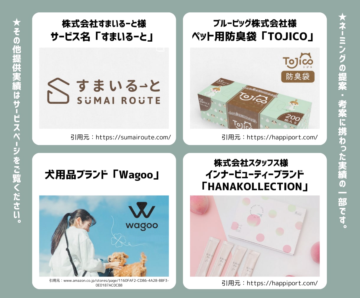 作詞家が魅力を引き出す唯一無二のネーミングします 商品名・ブランド名・芸名等アーティスティックな視点でご提案! イメージ2