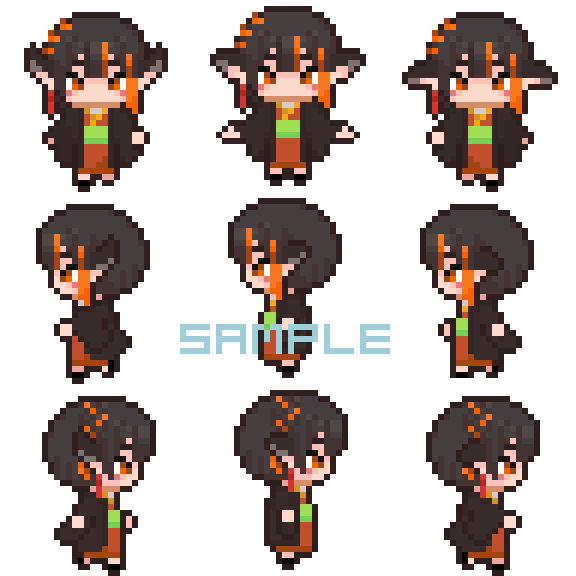 ミニキャラドット絵アバター作ります pictSQUARE・ピクリエ用ドット絵作ります イメージ3