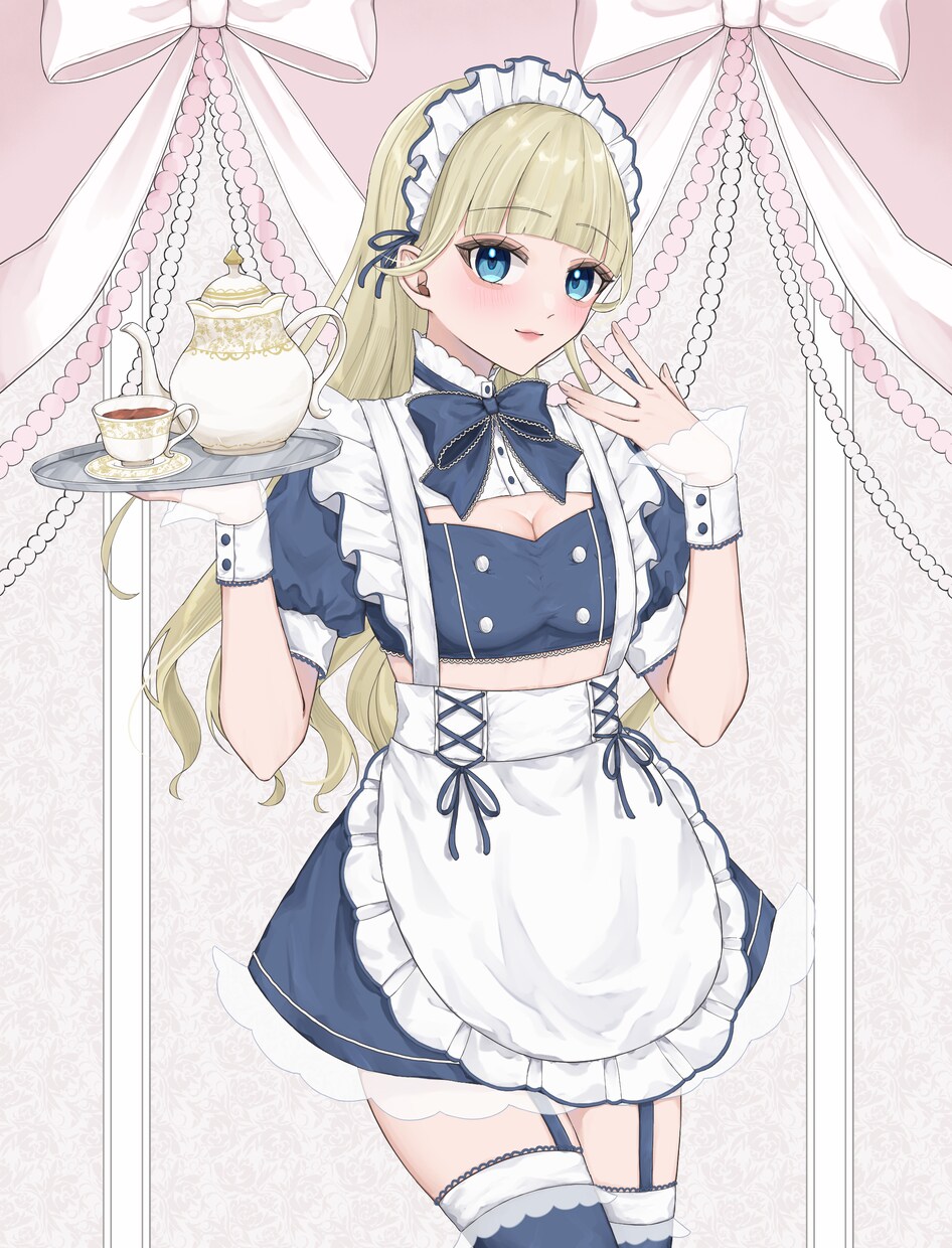 最短翌日❗️メイド量産イラスト描きます 商用利用⭕️とってもかわいい女の子のメイドさんです イメージ4